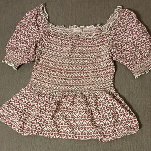 Max Studio Smocked Blouse
